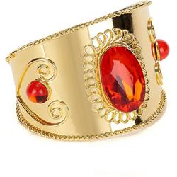 ESPA - Goudkleurige armband met rode stenen - Accessoires > Sieraden